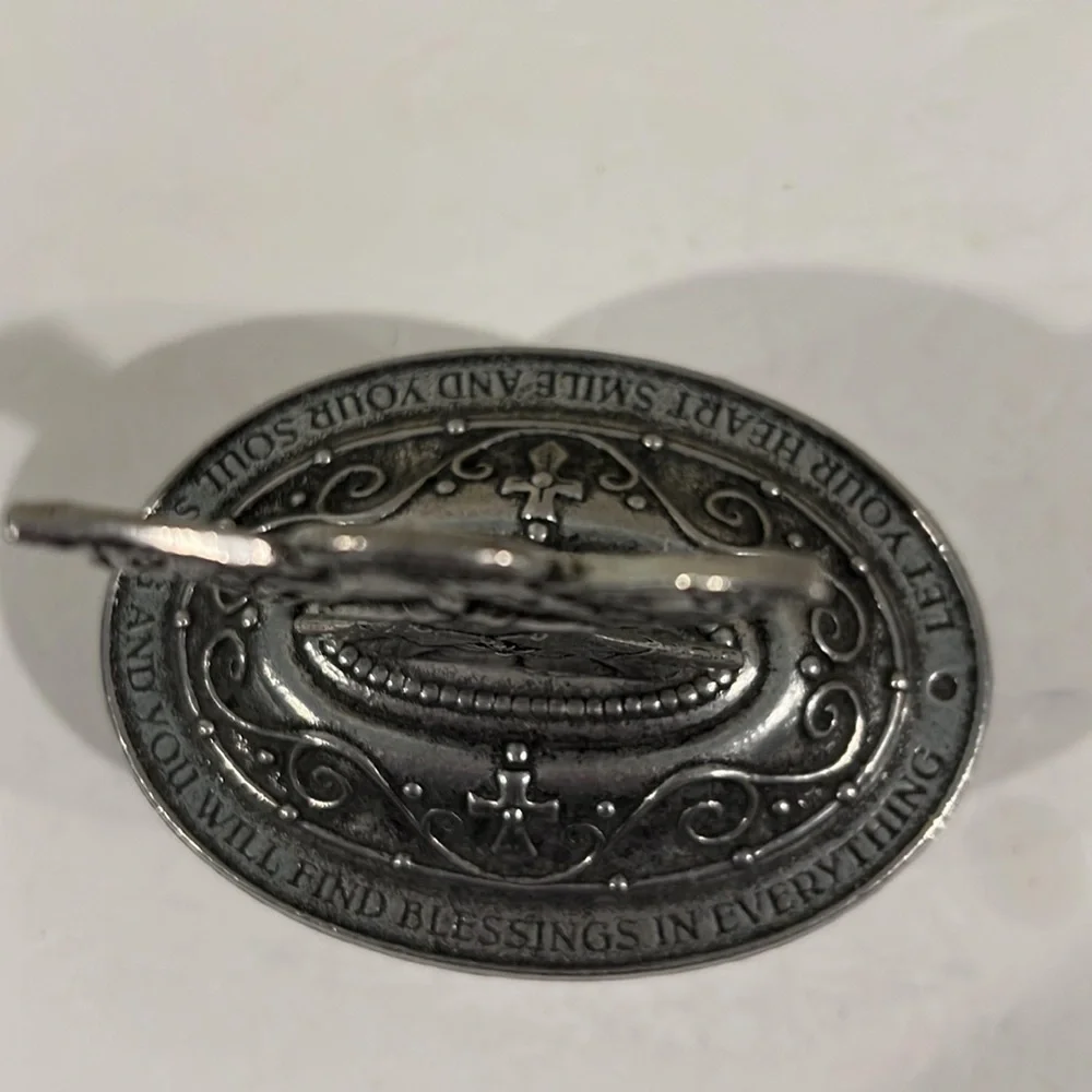 Silver Medal Glass Trinket Box